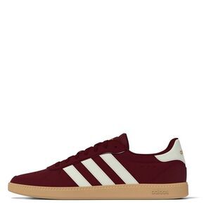 Adidas Womens/Ladies Sleek Suede Sneakers / Burgundy/White
